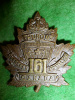 161st Battalion (Huron County) Cap Badge